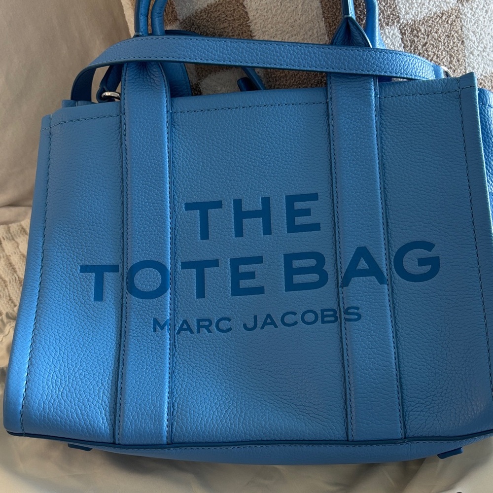 Marc Jacobs Vibrant Blue Leather Tote